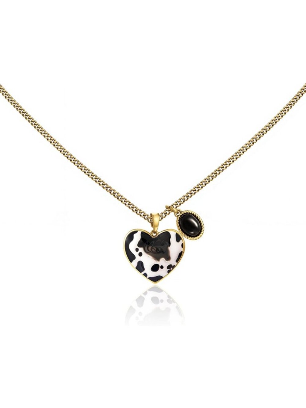 Turquoise Heart Pendant Necklace, Gold Plated Western Style Jewelry for Women